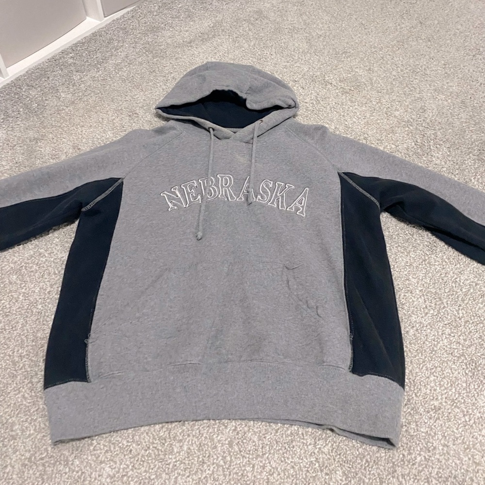 Nebraska gray hoodie
